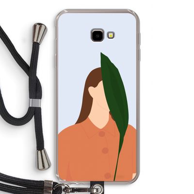 Leaf: Samsung Galaxy J4 Plus Transparant Hoesje met koord