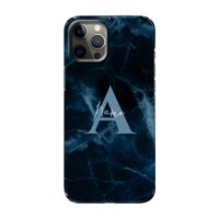 Midnight Marble: Volledig geprint iPhone 12 Hoesje