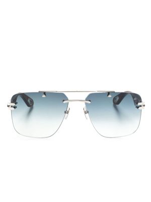 Maybach eyewear lunettes de soleil President I à monture pilote - Gris