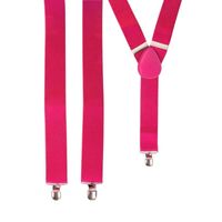 Roze verkleed bretels tot 120 cm   -