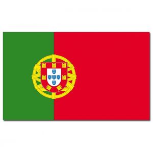 Landen thema vlag Portugal 90 x 150 cm feestversiering