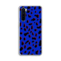 Blue Leopard: OnePlus Nord Transparant Hoesje