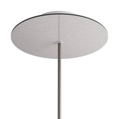 Ronde plafondkap roestvrij staal minimalistisch 200mm 1 uitgang