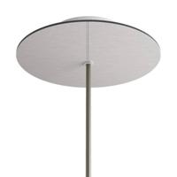 Ronde plafondkap roestvrij staal minimalistisch 200mm 1 uitgang