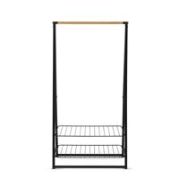 Brabantia Linn Kledingrek - groot - 99.5x57x190cm - zwart 118241