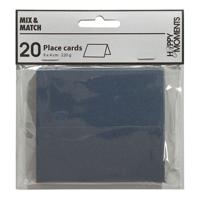 Creativ Company Naamkaarten, afm 9x4 cm, 220 gr, blauw, 20 stuk/ 1 doos