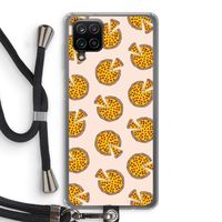 You Had Me At Pizza: Samsung Galaxy A12 Transparant Hoesje met koord