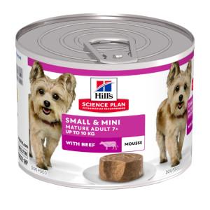 Hill&apos;s Mature Adult 7+ Small & Mini mousse nat hondenvoer met rund blik 12 x 200 g