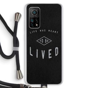 To be lived: Xiaomi Mi 10T 5G Transparant Hoesje met koord
