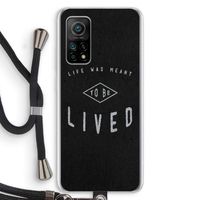 To be lived: Xiaomi Mi 10T 5G Transparant Hoesje met koord