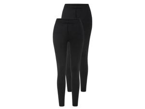 esmara 2 dames leggings (Zwart, XS (32/34))