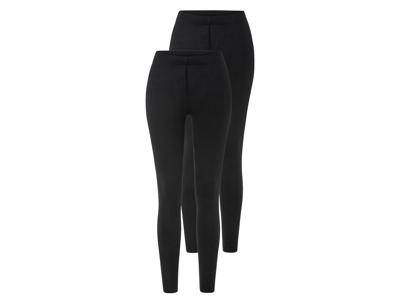 esmara 2 dames leggings (M (40/42), Zwart)