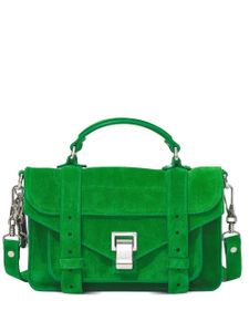 Proenza Schouler sac à bandoulière PS1 Tiny en daim - Vert