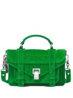 Proenza Schouler sac à bandoulière PS1 Tiny en daim - Vert