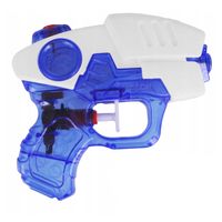 Waterpistooltje/waterpistool - blauw/wit - 12 cm - speelgoed