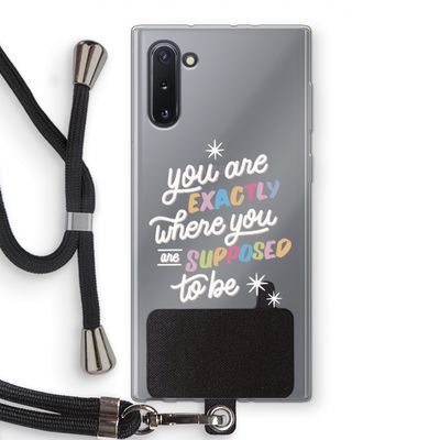 Right Place: Samsung Galaxy Note 10 Transparant Hoesje met koord