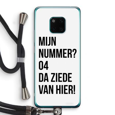 Da ziede van hier: Huawei Mate 20 Pro Transparant Hoesje met koord