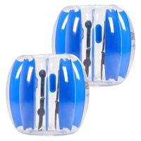 VEVOR Opblaasbare Bumperbal Sumo Zorbbal 0,9 m 2 stuks Blauwe strepen