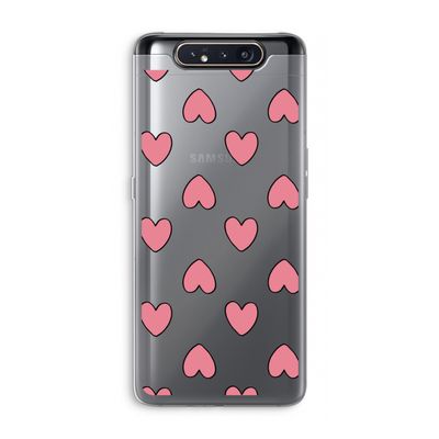 Ondersteboven verliefd: Samsung Galaxy A80 Transparant Hoesje