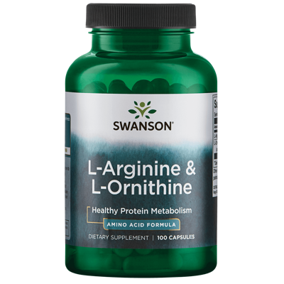 L-arginine & L-ornithine | Swanson | 100ct