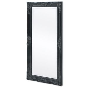 VidaXL Wandspiegel barok 100 x 50 cm zwart