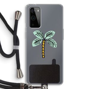Palmboom: OnePlus 9 Pro Transparant Hoesje met koord