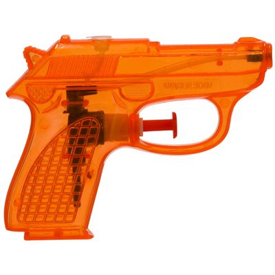 Waterpistool Splash Gun - klein model - 12 cm - oranje