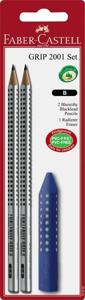 Faber Castell fc-185297 potlood grip 2001 2 stuks met gum