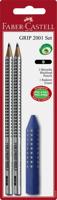 Faber Castell fc-185297 potlood grip 2001 2 stuks met gum