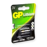 GP CR123A Fotobatterij Lithium DL123A 3V