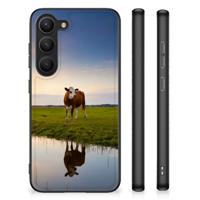 Samsung Galaxy S23 Dierenprint Telefoonhoesje Koe