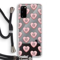 Chicks before dicks: Samsung Galaxy S20 Transparant Hoesje met koord