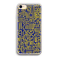 Majorelle Blue Print: iPhone 7 Transparant Hoesje