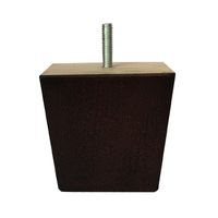 Bruine Houten trapezium meubelpoot 8 cm (M8) - thumbnail