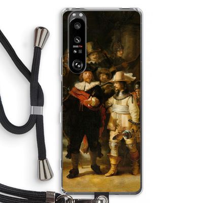 De Nachtwacht: Sony Xperia 1 III Transparant Hoesje met koord