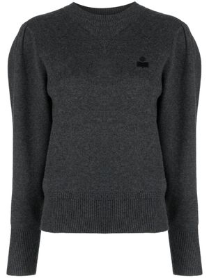 MARANT ÉTOILE pull Kelaya à patch logo - Gris