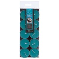 Atmosphera Geurtheelichtjes - 10x stuks - Coconut geur - was/paraffine - 3,5 uur