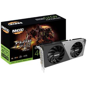 Inno 3D Nvidia GeForce RTX 4070 Super Videokaart Twin X2 12 GB GDDR6X-RAM PCIe x16 HDMI, DisplayPort NVIDIA G-Sync , Vulkan, Zero-Fan-Modus