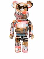 MEDICOM TOY lot de figurines Be@rbrick Andy Warhol x Jean Michel Basquiat - Marron