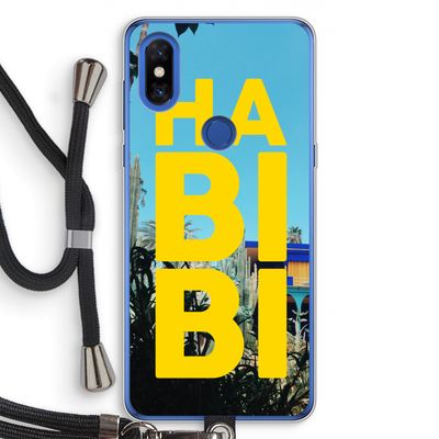 Habibi Majorelle : Xiaomi Mi Mix 3 Transparant Hoesje met koord