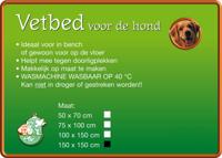 Vetbed 150x150 cm grijs - Gebr de boon