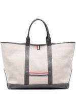 Thom Browne sac cabas médium - Tons neutres