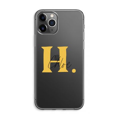 Amber Script: iPhone 11 Pro Max Transparant Hoesje