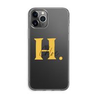 Amber Script: iPhone 11 Pro Max Transparant Hoesje