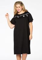 Yoek Jurk bon voyage | Zwart | Maat 58/60