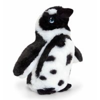 Keel Toys pluche Humboldt pinguin knuffeldier - wit/zwart - staand - 18 cm   -
