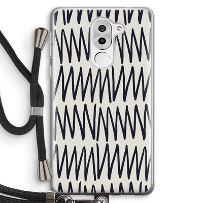 Marrakech Zigzag: Honor 6X Transparant Hoesje met koord