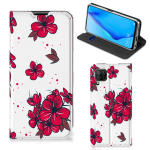 Huawei P40 Lite Smart Cover Blossom Red