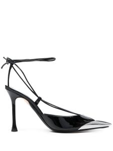 Nº21 sandales en cuir 110 mm - Noir