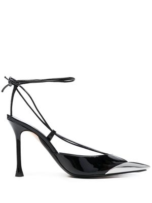 Nº21 sandales en cuir 110 mm - Noir